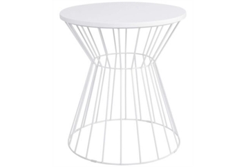 Wired End Table - White in Naples, Marco Island, Ft. Myers