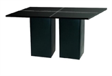 Leather Black Highboy Table Large in Orlando