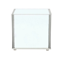 LED Acrylic End Table with Silver Frame in Orlando