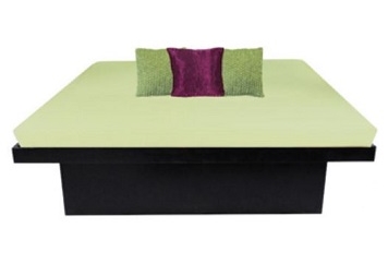 Lounge Bed - Black and Honeydew Green in Orlando