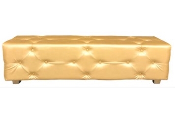 Tufted Gold Bench in Orlando