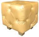 Tufted Gold Cube in Orlando