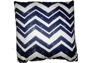 Pillow - Blue And White Chevron in Orlando