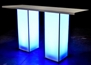 LED Highboy Table - White Columns in Orlando