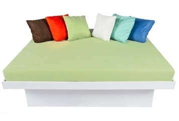 Lounge Bed - White and Green in Miami, Ft. Lauderdale, Palm Beach