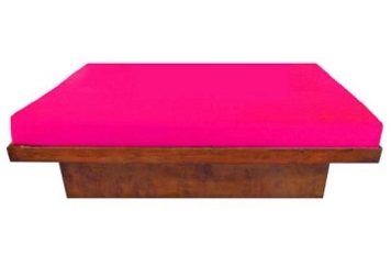 Lounge Bed - Mahogany and Pink in Miami, Ft. Lauderdale, Palm Beach