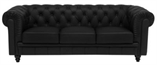 Aristocrat Sofa - Black in Miami, Ft. Lauderdale, Palm Beach