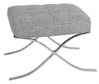 Barcelona Ottoman - Gray in Miami, Ft. Lauderdale, Palm Beach