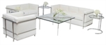 Castillian Stiletto White Loveseat in Miami, Ft. Lauderdale, Palm Beach