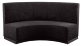 Curved Sofa - Black in Miami, Ft. Lauderdale, Palm Beach