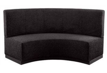 Curved Sofa - Black in Miami, Ft. Lauderdale, Palm Beach