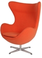 Egg Chair - Orange in Miami, Ft. Lauderdale, Palm Beach