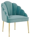 Forum Velvet Chair - Sea Blue in Miami, Ft. Lauderdale, Palm Beach