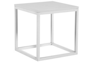 Frame End Table - White in Miami, Ft. Lauderdale, Palm Beach