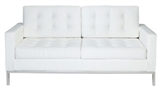 Knoll Loveseat - White in Miami, Ft. Lauderdale, Palm Beach