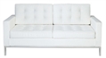 Knoll Loveseat - White in Miami, Ft. Lauderdale, Palm Beach