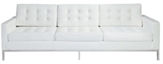 Knoll Sofa - White in Miami, Ft. Lauderdale, Palm Beach