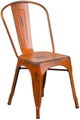 Marais Metal Chair - Distressed Orange in Miami, Ft. Lauderdale, Palm Beach