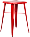 Marais Metal Highboy Table - Red in Miami, Ft. Lauderdale, Palm Beach