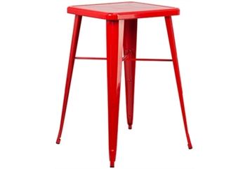 Marais Metal Highboy Table - Red in Miami, Ft. Lauderdale, Palm Beach