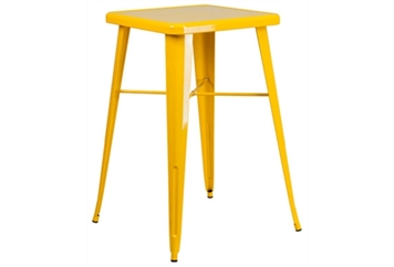 Marais Metal Highboy Table - Yellow in Miami, Ft. Lauderdale, Palm Beach