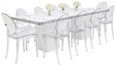 Mariner Dining Table - White in Miami, Ft. Lauderdale, Palm Beach