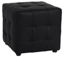 Tufted Ottoman - Black in Miami, Ft. Lauderdale, Palm Beach