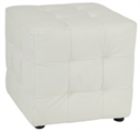 Tufted Ottoman - White in Miami, Ft. Lauderdale, Palm Beach