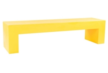 Vignellini Bench - Yellow in Miami, Ft. Lauderdale, Palm Beach