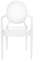 Ghost Phantom White Chair - With Arms in Naples, Marco Island, Ft. Myers