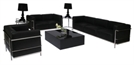 Castillian Stiletto Black Sofa in Naples, Marco Island, Ft. Myers