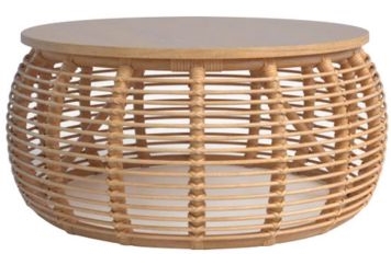 Rattan Coffee Table Round in Miami, Ft. Lauderdale, Palm Beach