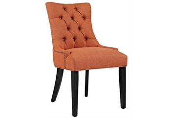 Riveted Dining Chair Tufted - Orange in Miami, Ft. Lauderdale, Palm Beach