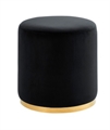 Black Velvet Ottoman in Miami, Ft. Lauderdale, Palm Beach