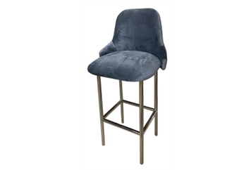 Royal Barstool Square Silver - Dark Gray in Miami, Ft. Lauderdale, Palm Beach