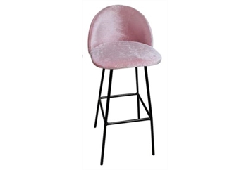 Royal Barstool Curved Black - Pink in Miami, Ft. Lauderdale, Palm Beach