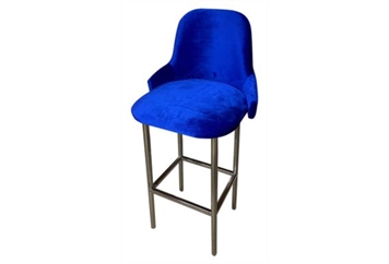 Royal Barstool Square Silver - Blue in Miami, Ft. Lauderdale, Palm Beach