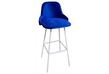 Royal Barstool Square White - Blue in Miami, Ft. Lauderdale, Palm Beach