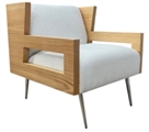 Charles Armchair - White in Miami, Ft. Lauderdale, Palm Beach