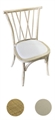 Crossed Dining Chair Natural - Beige in Miami, Ft. Lauderdale, Palm Beach