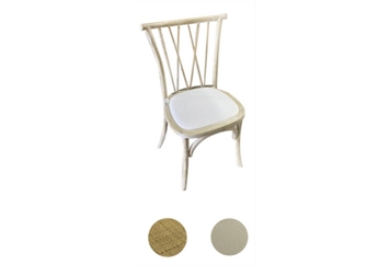 Crossed Dining Chair Natural - Beige in Miami, Ft. Lauderdale, Palm Beach