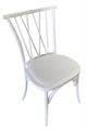 Crossed Dining Chair White in Miami, Ft. Lauderdale, Palm Beach