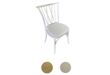 Crossed Dining Chair White - Beige in Miami, Ft. Lauderdale, Palm Beach