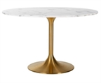 Marble Gold Cafe Table in Miami, Ft. Lauderdale, Palm Beach