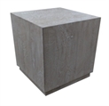 Wood Cube End Table - Dark Gray in Miami, Ft. Lauderdale, Palm Beach