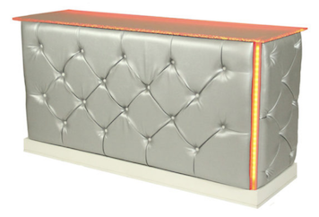 Tufted Bar Silver LED in Miami, Ft. Lauderdale, Palm Beach