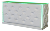 Tufted Bar White with LED in Miami, Ft. Lauderdale, Palm Beach