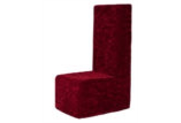 High Back Burgundy Chair Sectional in Orlando