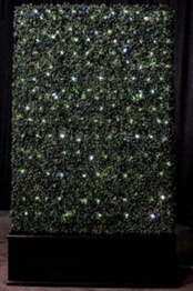 Hedge Wall - Black Base LED in Orlando