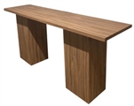 Platform Long Dark Wood Highboy Table Large in Naples, Marco Island, Ft. Myers